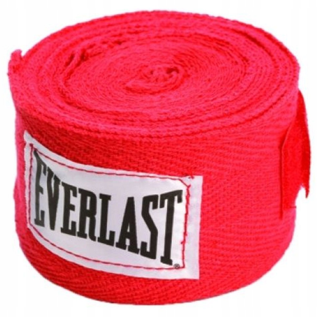 Owijki Taśmy Bokserskie Bandaże EVERLAST Red 3 m