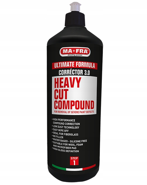 Pasta polerska Wysoka siła cięcia Usuwa rysy Low Dust CORRECTOR 3.0 Mafra