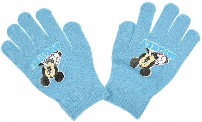 Niebieskie rękawiczki chłopięce Mickey Mouse