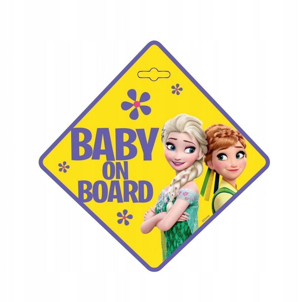 TABLICZKA BABY ON BOARD FROZEN