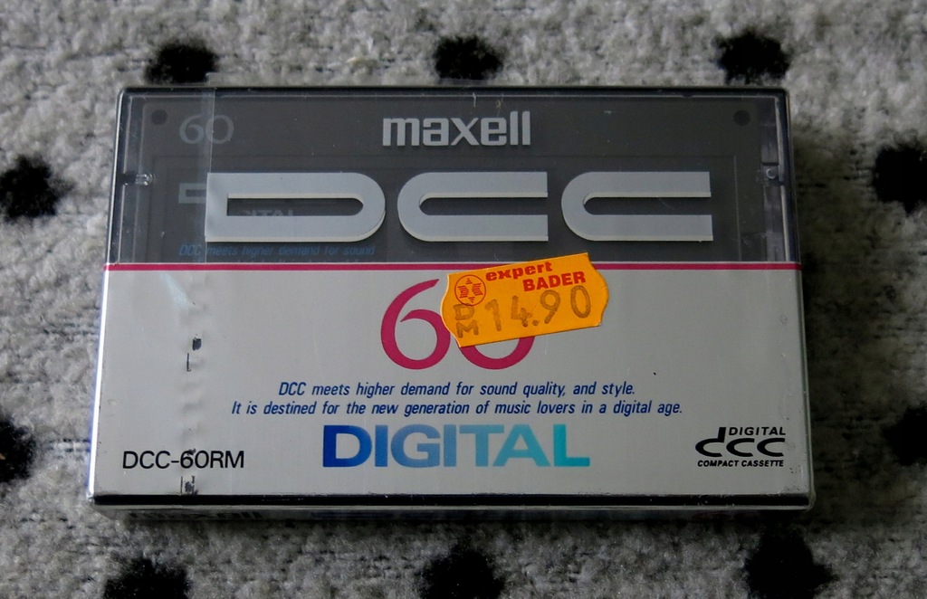 KASETA DCC MAXELL DCC-60RM MADE IN JAPAN NOWA RARE