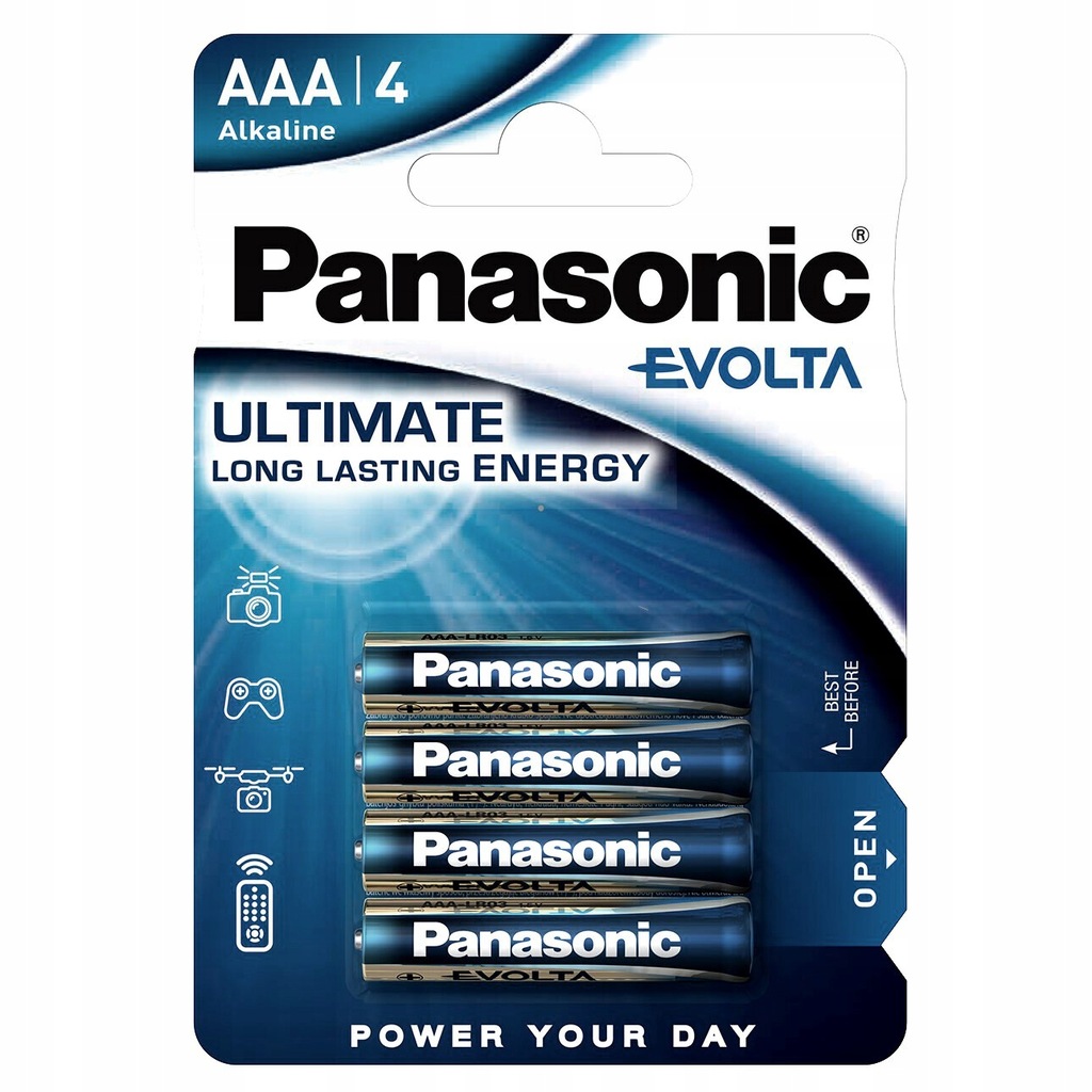 Baterie Panasonic Evolta LR03 AAA 4szt. MOCNE
