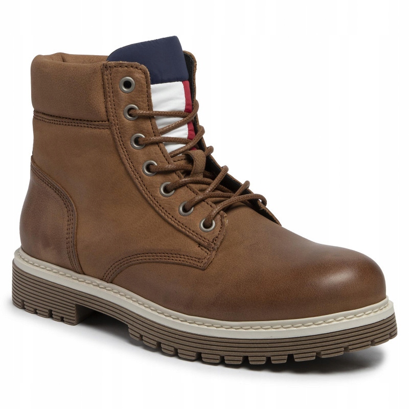 TOMMY HILFIGER OUTDOOR BOTKI TRAPERY SKÓRA 41 E24