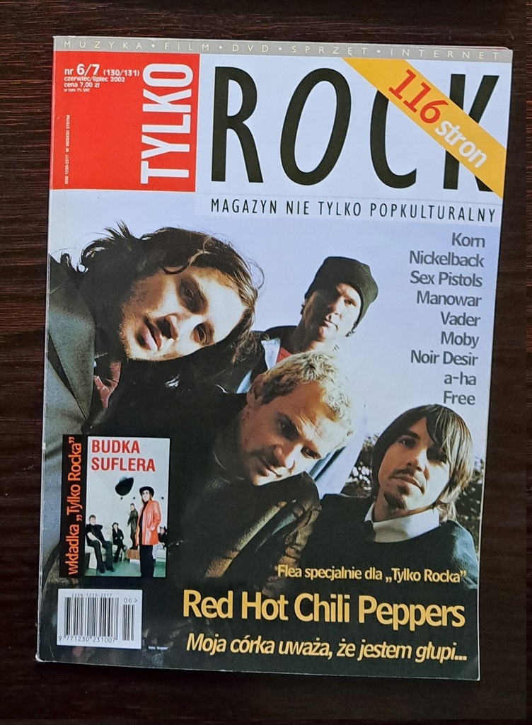 TYLKO ROCK - 6-7/2002 RED HOT CHILI PEPPERS. SEX PISTOLS. KORN. VADER. A-HA