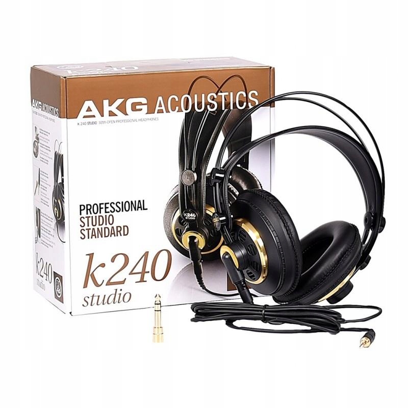Słuchawki AKG K-240 półotwarte studyjne