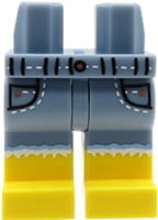 LEGO nóżki figurki - krótkie spodenki jeansowe