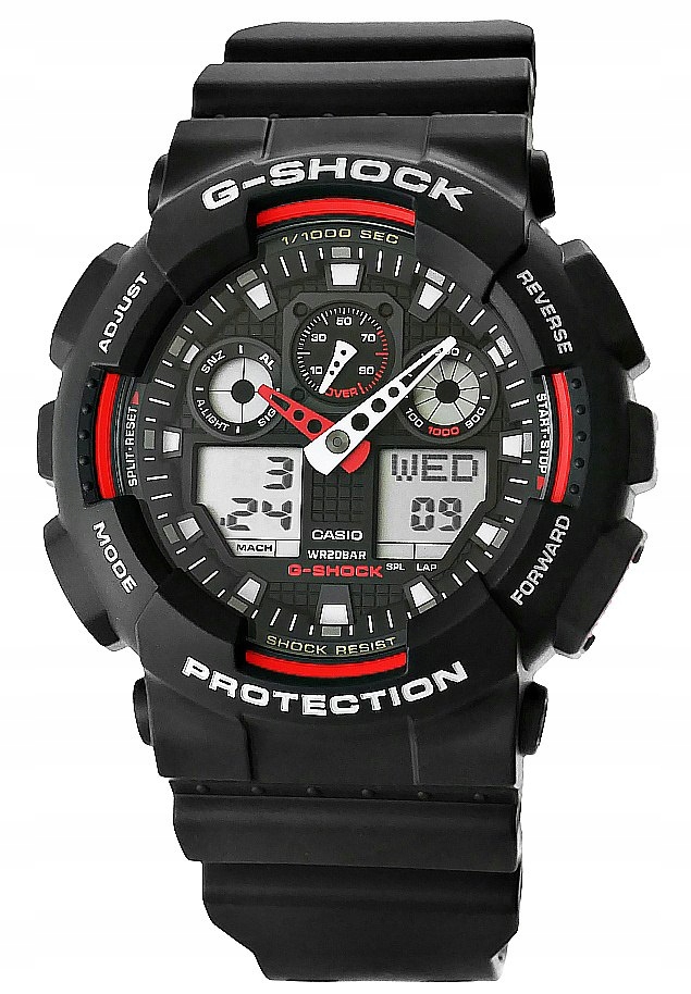 Zegarek Męski CASIO G-SHOCK GA-100-1A4ER 20 Bar Do