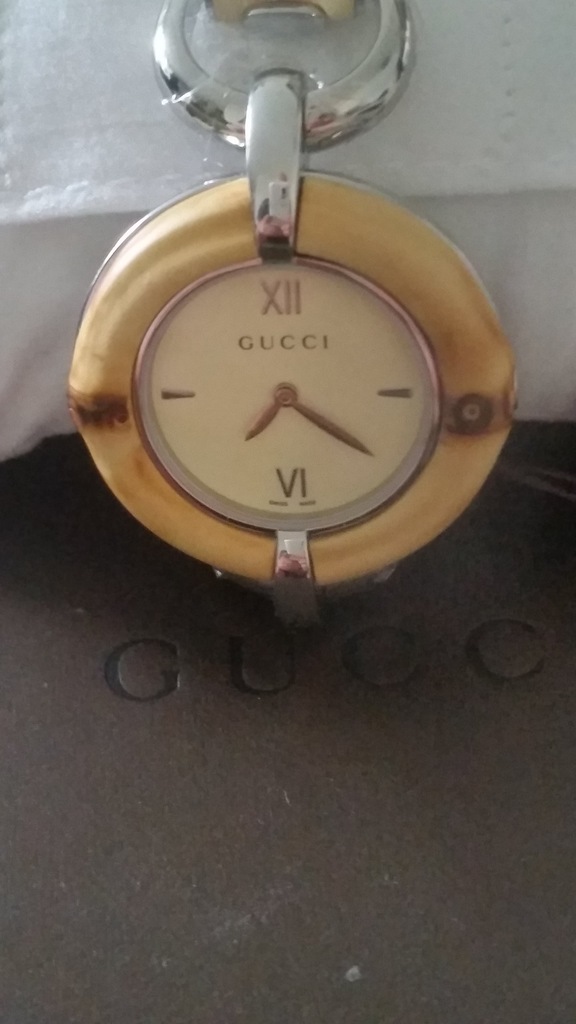 Gucci Bamboo Ivory Dial Stainless zegarek damski