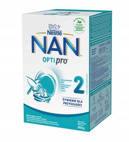 NESTLE NAN 2 OPTIPRO 800 G MLEKO NASTĘPNE