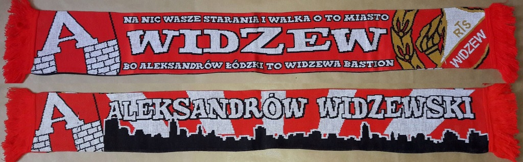 Szalik szal Widzew Łódź ALEKSANDRÓW ŁÓDZKI WRWE