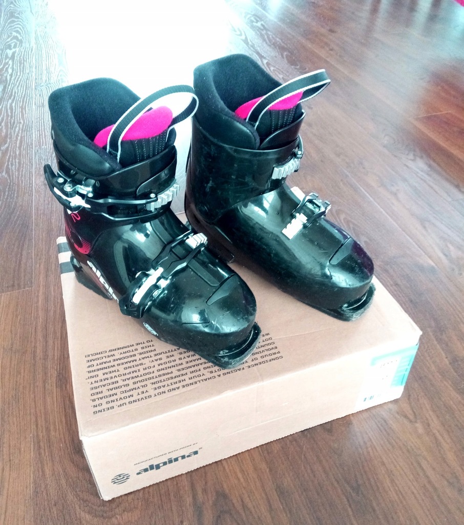 Buty narciarskie Alpine AJ2 Black 215 dziecięce