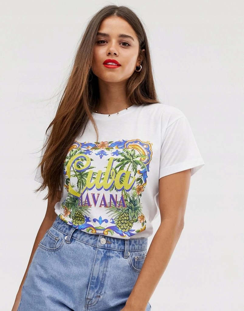 ASOS DESIGN__XDJ T-SHIRT Z NADRUKIEM__S