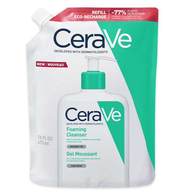 CeraVe Oczyszczający żel do mycia normalna tłusta uzupełnienie Refill 473ml