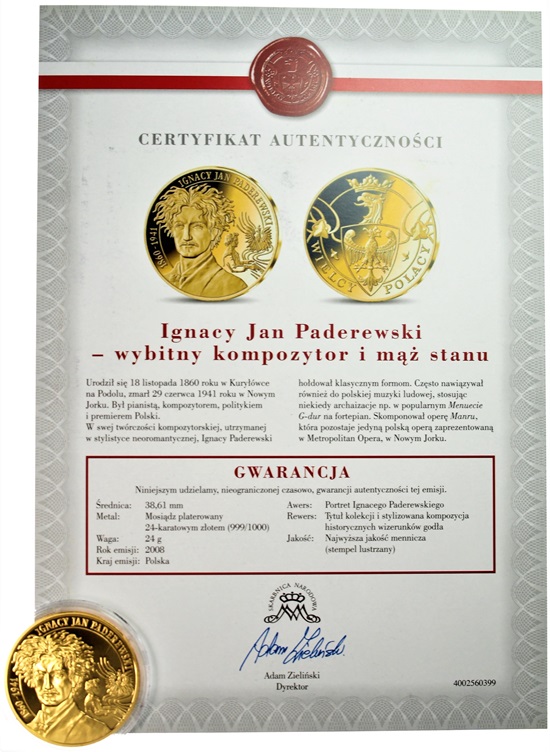 Wielcy Polacy Ignacy Jan Paderewski