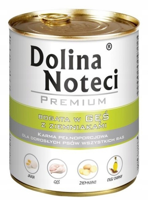 Dolina Noteci Premium Pies Gęś i ziemniaki puszka