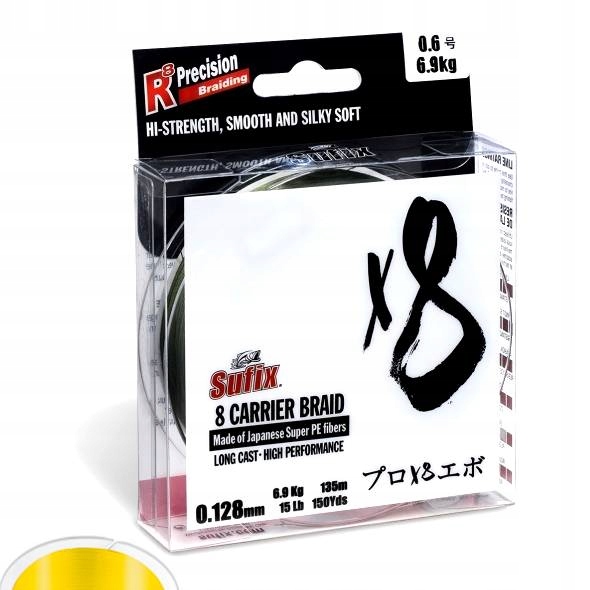 Sufix Plecionka X8 0,235mm 150m Hot Yellow