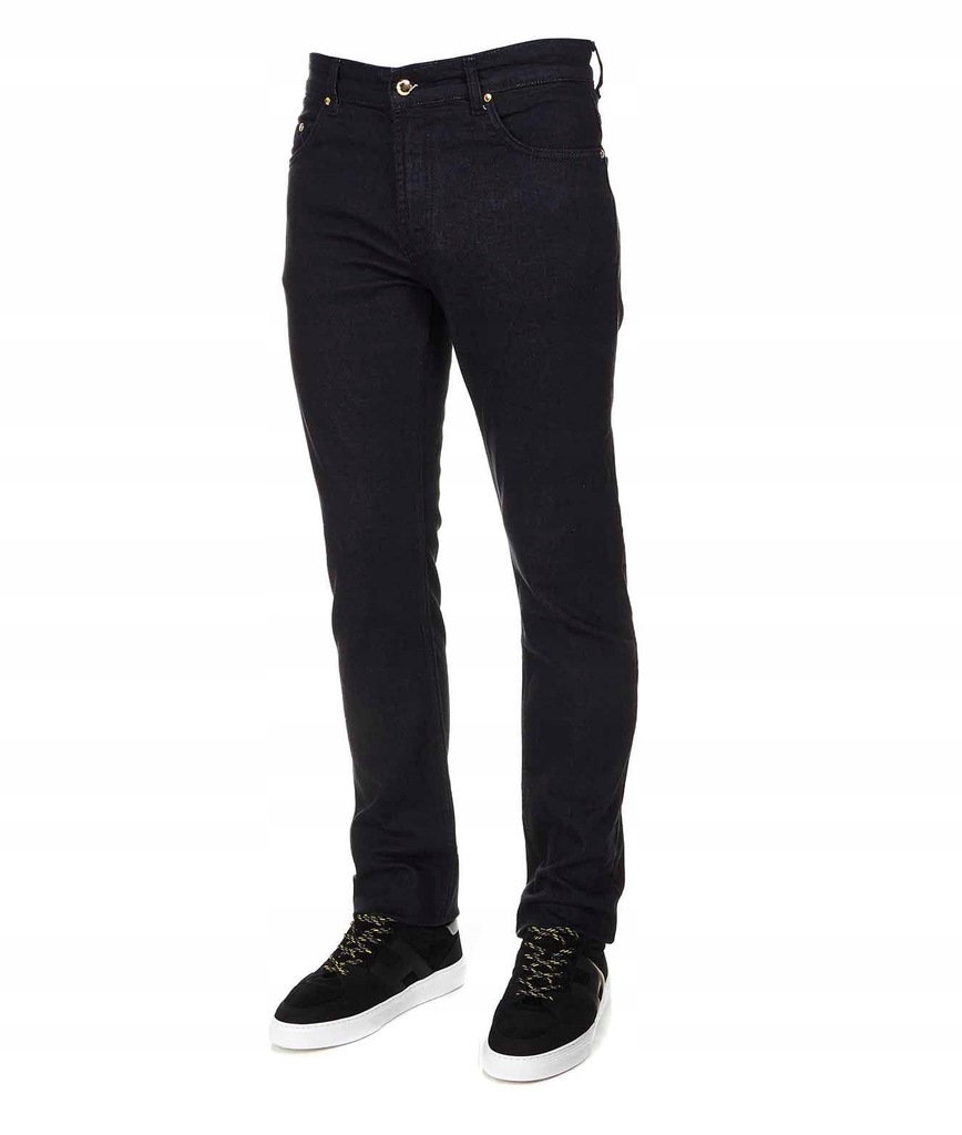 VERSACE MĘŻCZYZN CZARNY JEANSY 38 DENIM