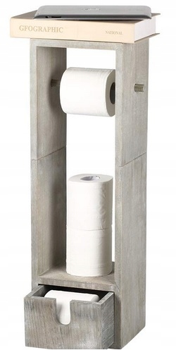 Stojak na Papier toaletowy Drewniany powystawowy