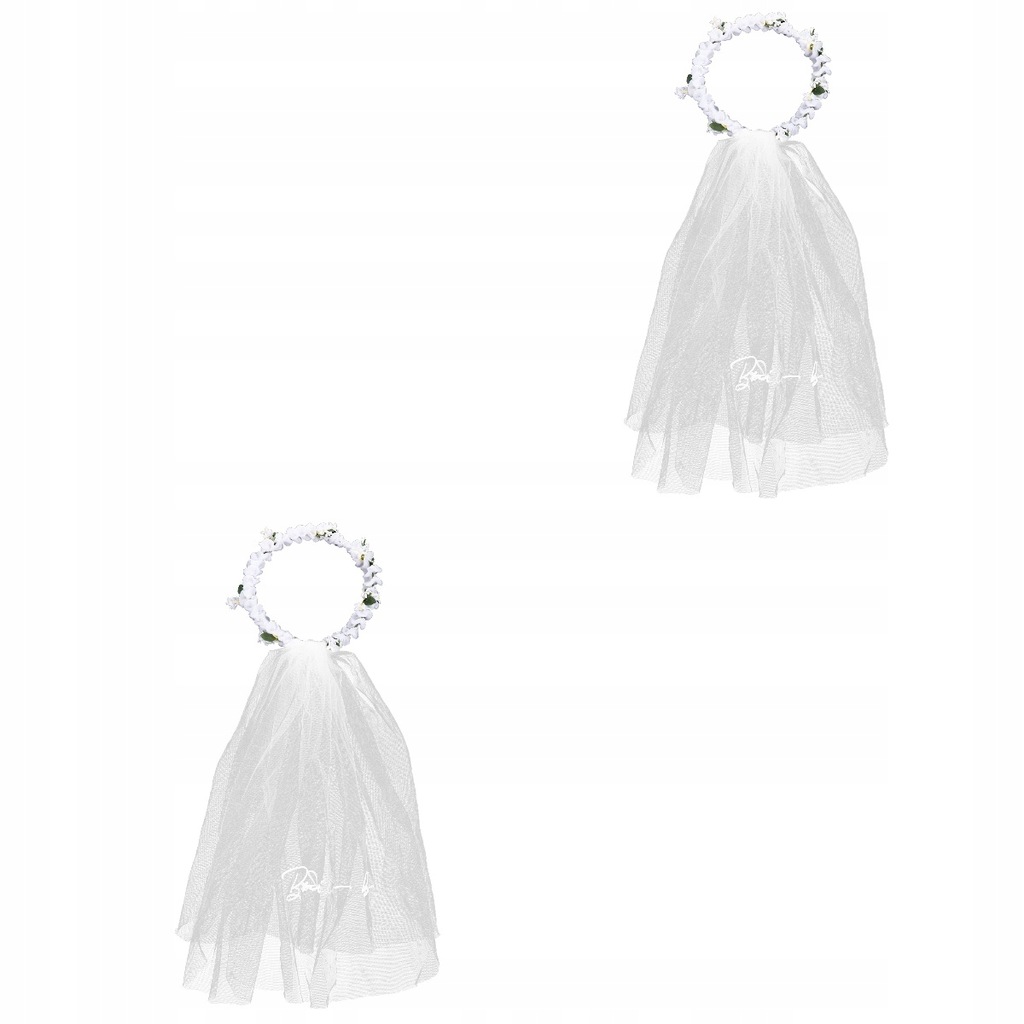 2x Bridal Flower Wreath Headband