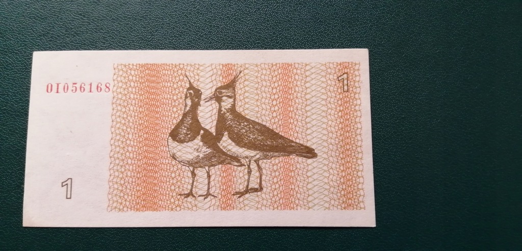 Litwa 1 Talonas 1992 UNC Ptaki