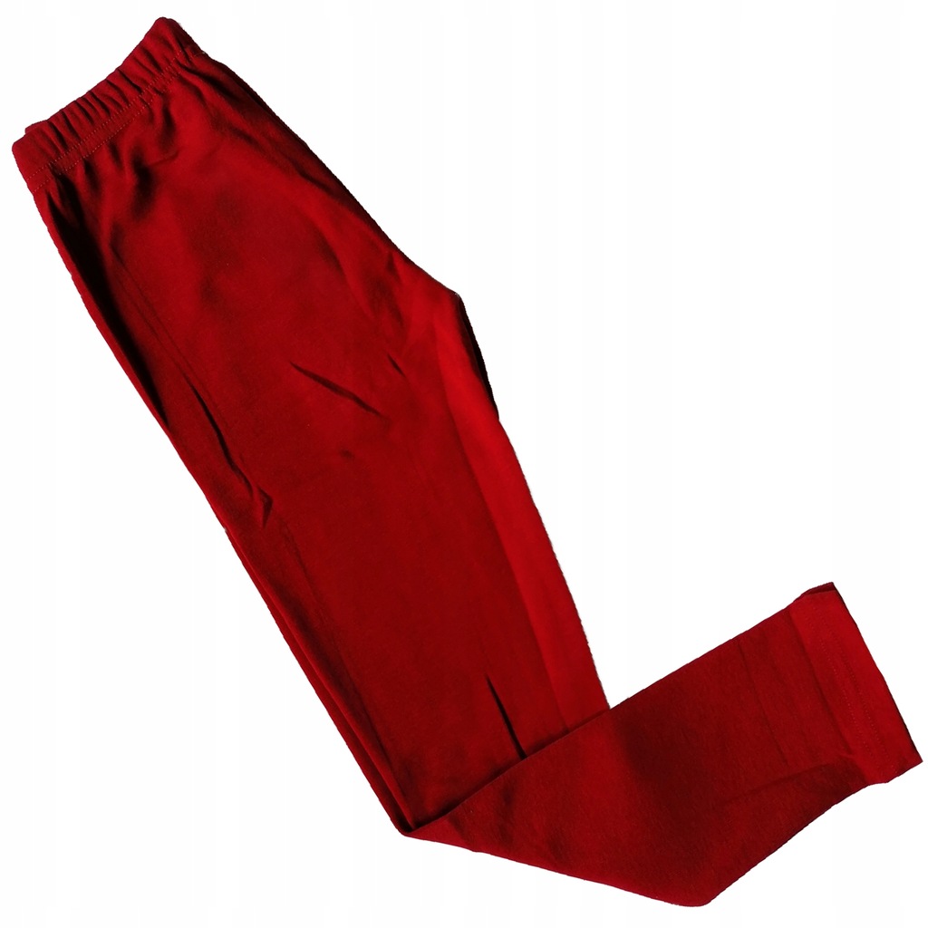 Legginsy z bambusem GŁADKIE D298 czerwony - 110