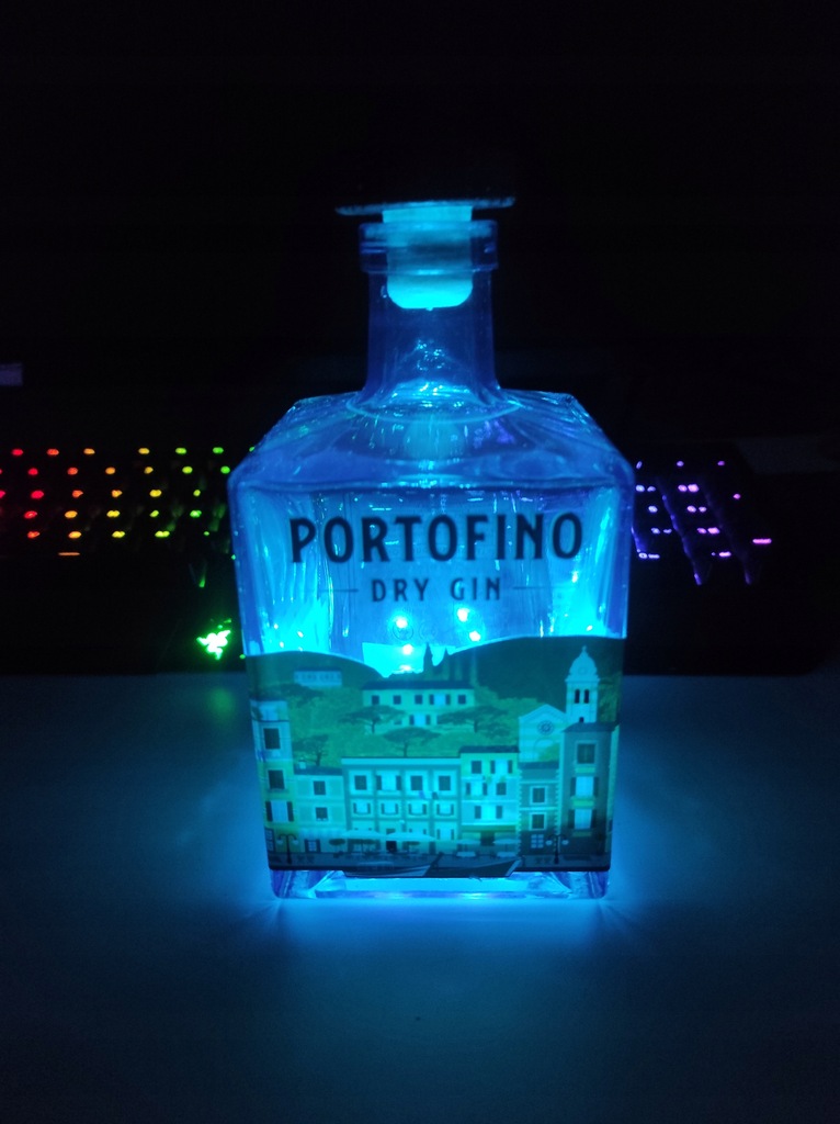 Pusta Podświetlana Butelka Dekoracyjna Portofino 0.5L