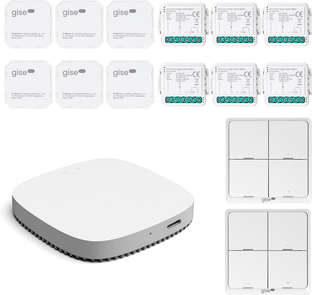 Zestaw do sterowania oświetleniem i roletami GISE
