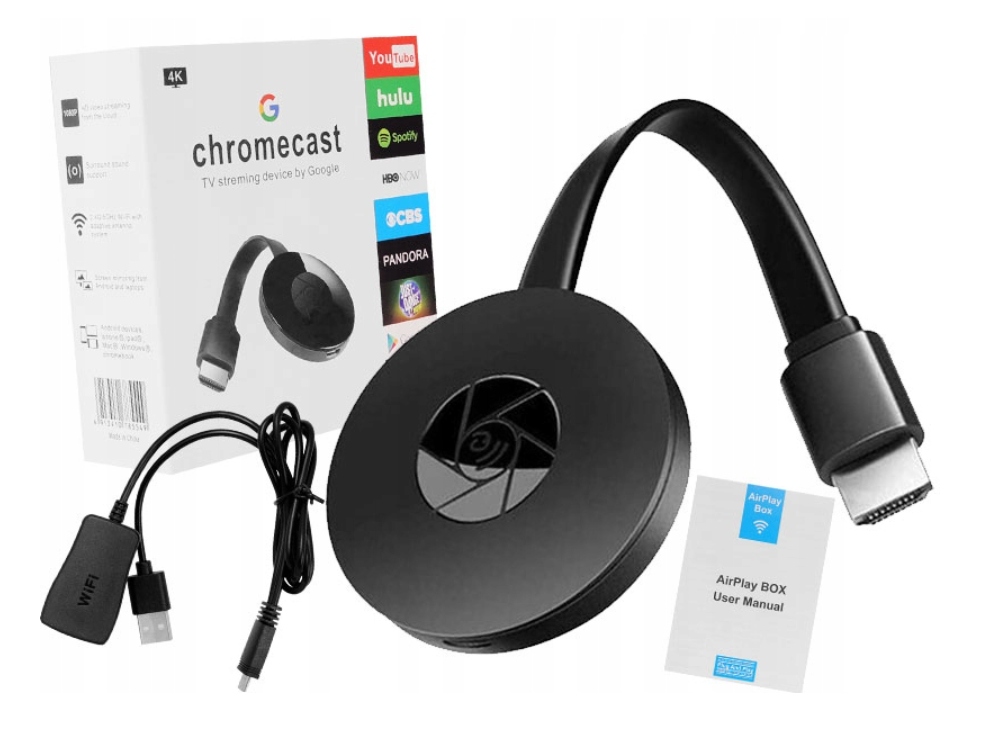 Adapter bezprzewodowy Google Chromecast SMART TV 12657336471