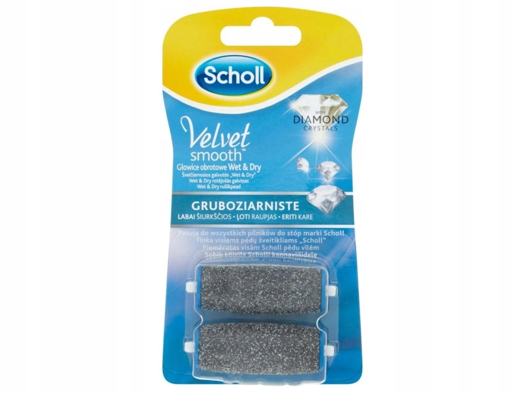Wymienne głowice do pielęgnacji stóp GRUBOZIARNISTE Scholl Velvet Smooth