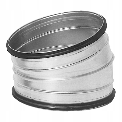 Kolano wentylacyjne segmentowe z uszczelką fi 200 15st.