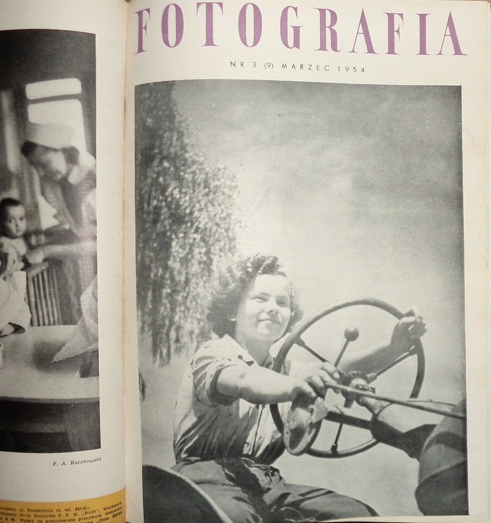czasopismo gazeta Fotografia, 1953/54/55 w oprawie