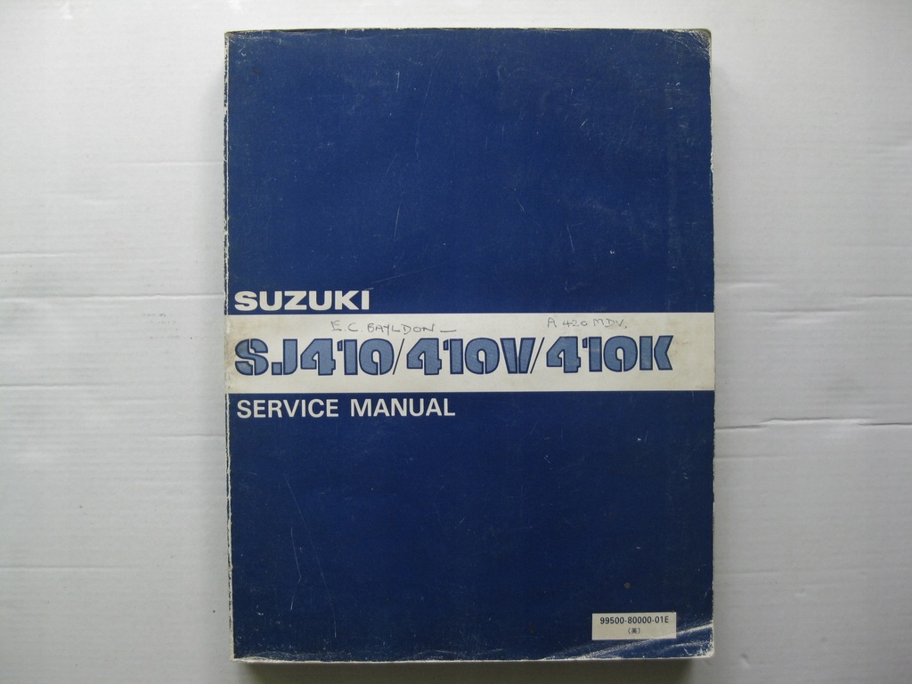 Suzuki Samurai książka napraw Suzuki SJ410 Samurai