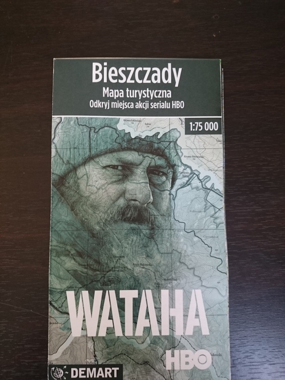 Mapa Bieszczad Wataha HBO - licytuj dla WOŚP <3