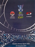 Program Amica Wronki - AZ Alkmaar Puchar UEFA 2004