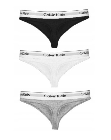 Stringi Calvin Klein 3pak Roz. S