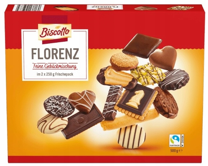 BISCOTTO FLORENZ MIESZANKA CIASTA WAFELKI 500g