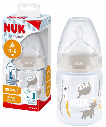 NUK First Choice+ 0-6m butelka ze wskaźnikiem temperatury 150ml