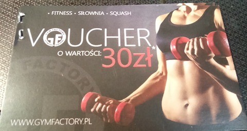 Podwójny Voucher Gym Factory Piła