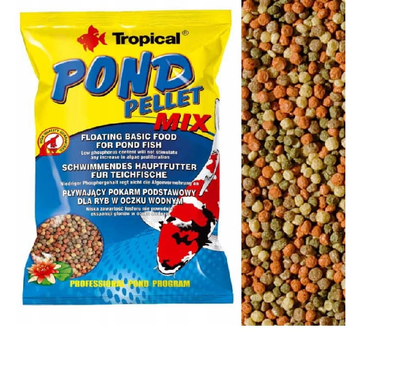 TROPICAL POND PELLET MIX 1000ML/130G POKARM OCZKO