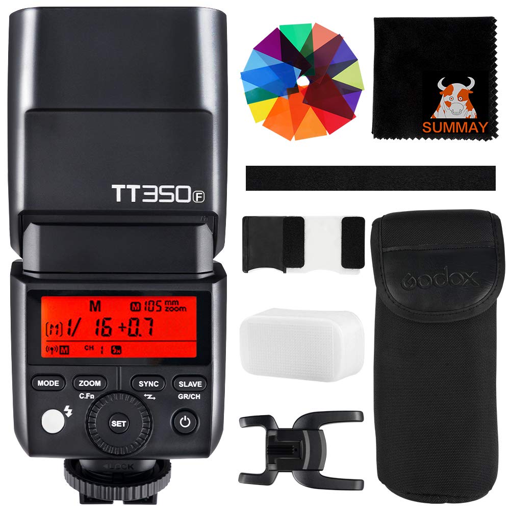 GODOX TT350F SPEEDLITE HSS 1/8000S GN36 XPRO2 XT20 XT2 XT1 XE1 X100F X100T