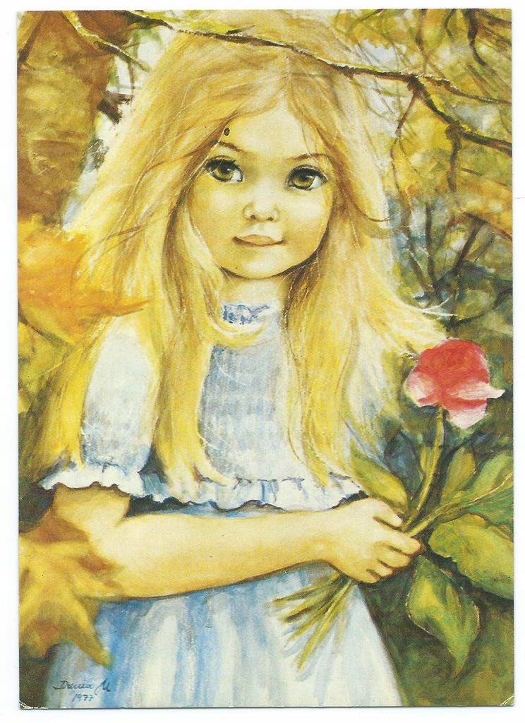 Pocztówka obraz Danuta Muszyńska-Zamorska 1977