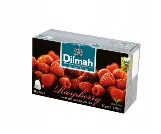 Herbata Dilmah Malinowa 20x1,5g Saszetki