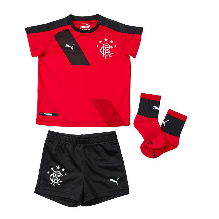 R154 NOWY KOMPLET PIŁKARSKI RANGERS FC PUMA (4-6M)