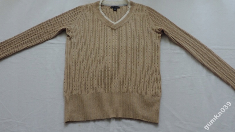 TOMMY HILFIGER SWETER WARKOCZE COTTON S/P