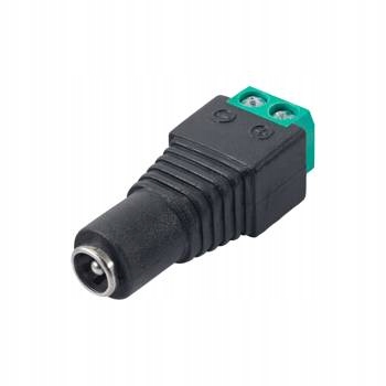 Konektor skręcany 5.5x2.1mm (f) UTP CCTV Akyga