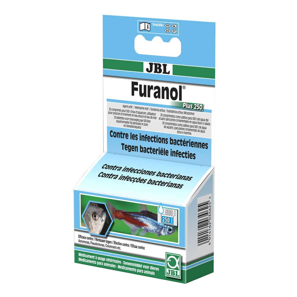 Lek przeciwbakteryjny dla ryb JBL Furanol Plus 250