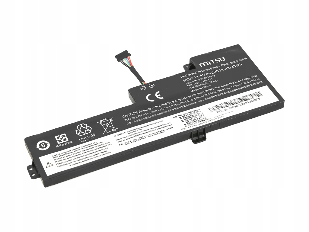 bateria do laptopa Lenovo ThinkPad T480 A475 - mitsu