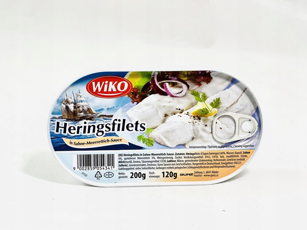 Heringsfilets in Sahne-Meerrettich Sauce Wiko 200g