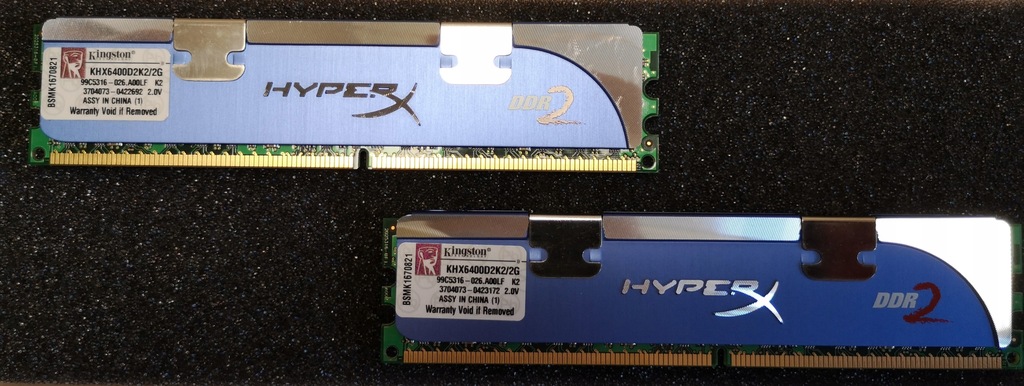 RAM Kingston HyperX DDR2 2GB KHX6400D2K2/2G 2x1GB