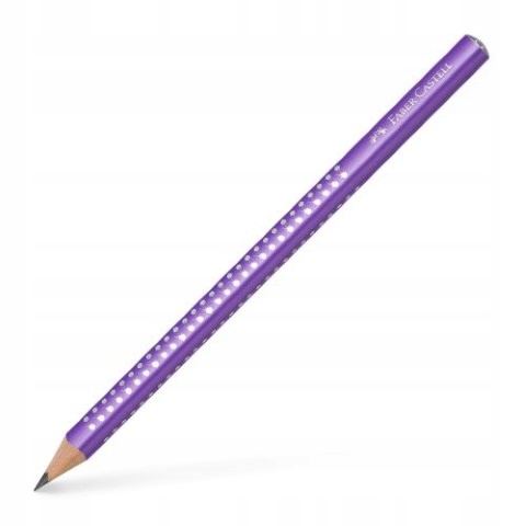 Ołówek Jumbo Sparkle fioletowy - FABER-CASTELL